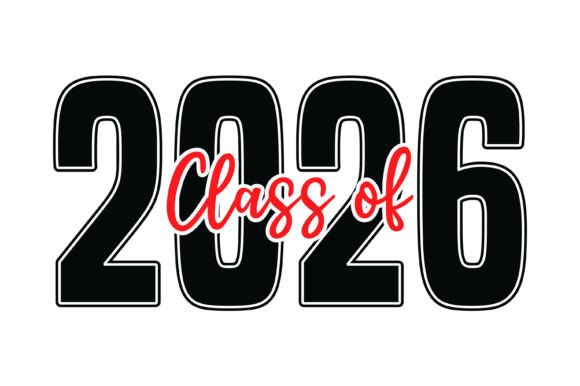 Bold Class of 2026 Graphics for T-Shirt Designs