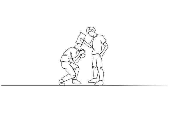 Bullying Line Art: Graphics & Illustrations
