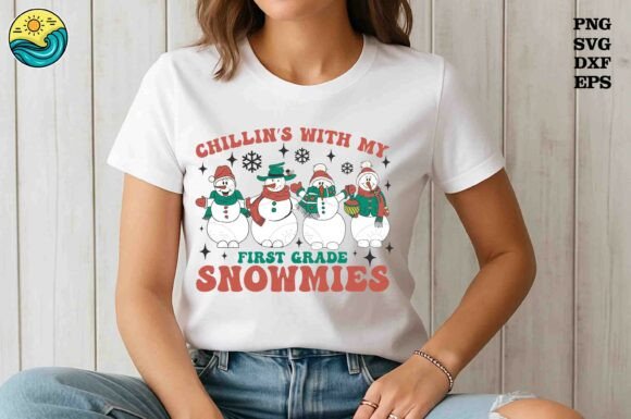 Chillin’ Snowmies: T-Shirt Designs & Graphics