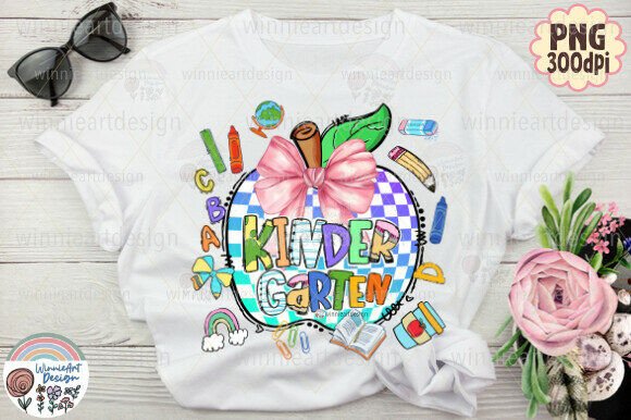 Coquette Apple Bow Graphics for T-Shirt Designs