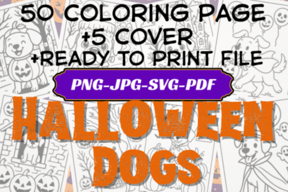 Halloween Dogs Coloring Pages Amp Graphics Review