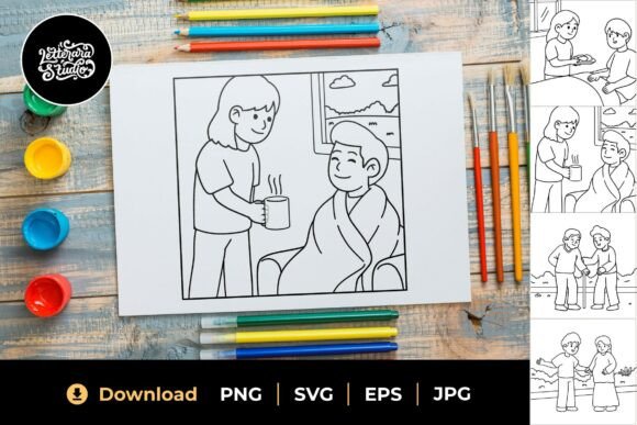 Helping Friends Graphics: Illustrations for Branding