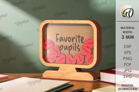 Laser Cutting Teacher Token Jar: Other Art Amp