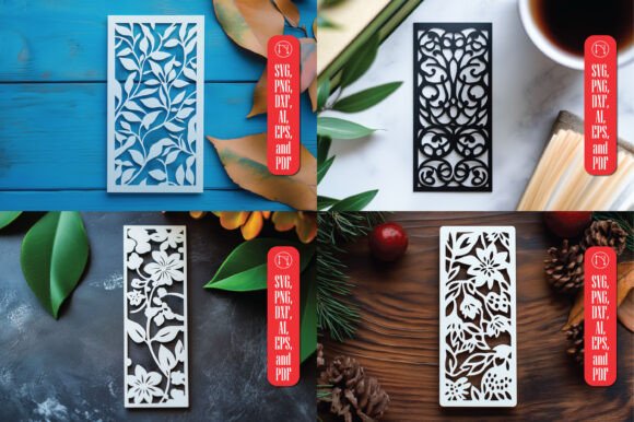 Paper Cut Bookmark SVG for Laser Cutting & Signs
