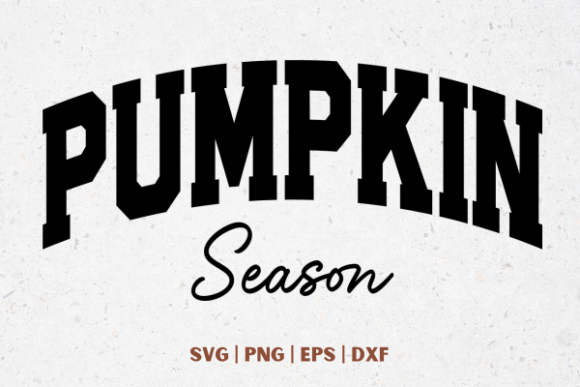 Pumpkin Season Varsity: Graphics for T-Shirt Designs