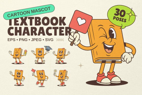 Reviewing the Textbook Cartoon Mascot Character