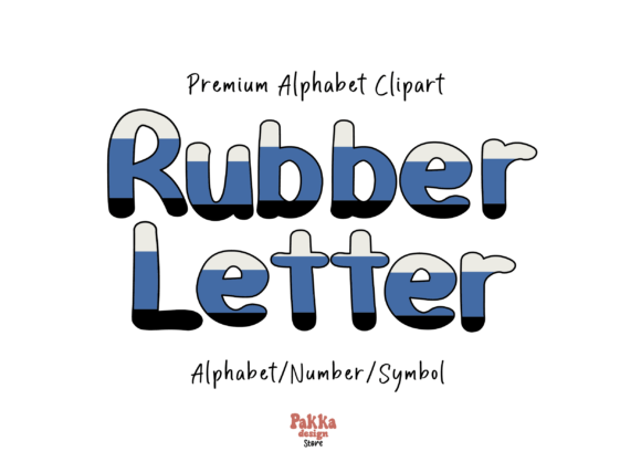 Rubber Alphabet Doodle Letters: Graphics & Illustrations